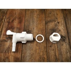 Műanyag csap vödörhöz 3/4 + élesztőleválasztó anya