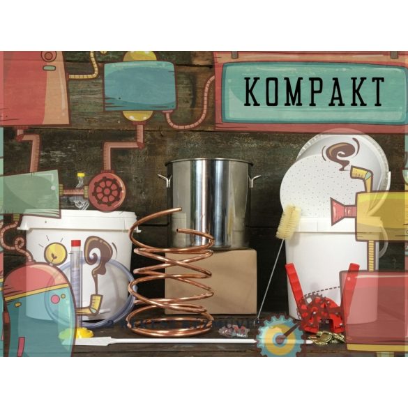 KOMPAKT - a "helytakarékos komplett otthoni sörfőzde" kezdő kit (16L)